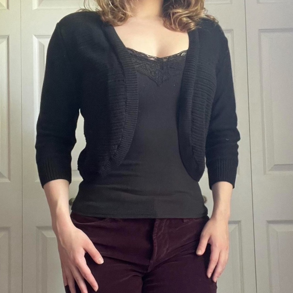 black mossimo cardigan